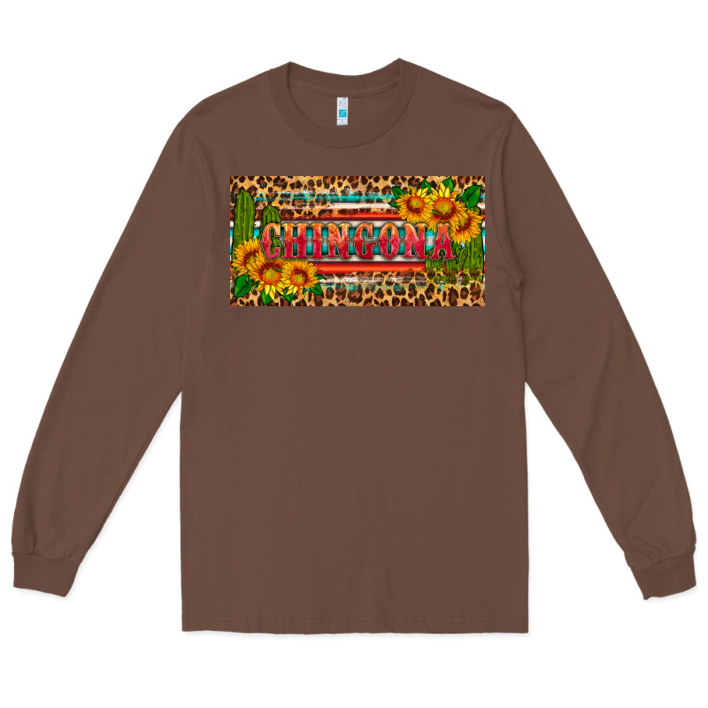 Chingona License Plate Long Sleeve Tee by HRA Design Shop | Teevron