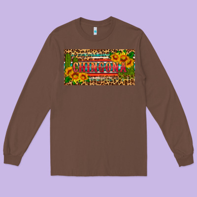 Chingona License Plate Long Sleeve Tee Designed By Hra Design Shop