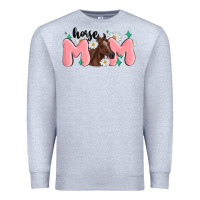 Heather Grey horse mom Premium Sweatshirt - MaliasSmallBusiness
