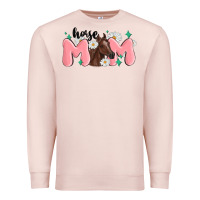 Pale Pink horse mom Premium Sweatshirt - MaliasSmallBusiness