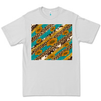 Dove Grey leopard cowhide  leather sunflowers Premium Tee - Artiststas