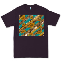 Plum leopard cowhide  leather sunflowers Premium Tee - Artiststas