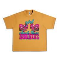 Peanut Butter Girl Check Those Boobies Urban Heavy Tee - texasbilliewilder