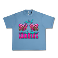 Pebble Blue Girl Check Those Boobies Urban Heavy Tee - texasbilliewilder