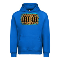 Cobalt Leopard Patterned Mini Tried Urban Hoodie - Bettercallsaul