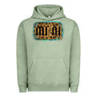 Pigment Oil Green Leopard Patterned Mini Tried Urban Hoodie - Bettercallsaul