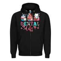 Black dental life with cupcakes Zipper Hoodie - AdoDesignShop