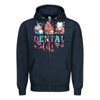 Navy dental life with cupcakes Zipper Hoodie - AdoDesignShop