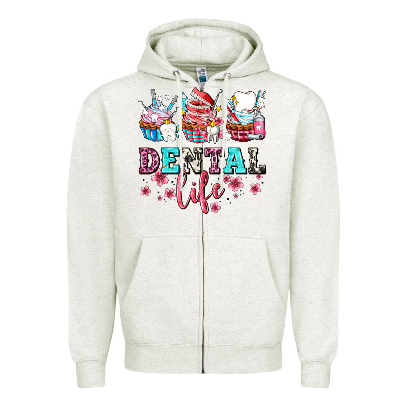 Dental Life With Cupcakes Zipper Hoodie by AdoDesignShop | Teevron