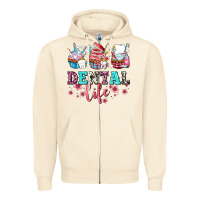 Sandshell dental life with cupcakes Zipper Hoodie - AdoDesignShop