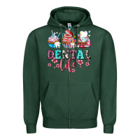 Sports Green dental life with cupcakes Zipper Hoodie - AdoDesignShop