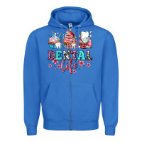 True Royal dental life with cupcakes Zipper Hoodie - AdoDesignShop
