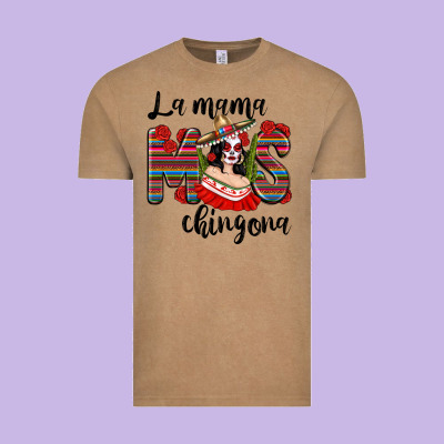 La Mama Mos Chingona Vintage Tee Designed By Texasbilliewilder