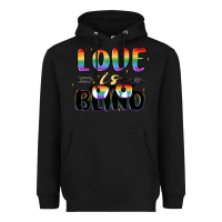 Black love is blind Heavyweight Hoodie - MaliasSmallBusiness