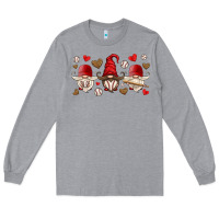Heather Grey baseball gnome Long Sleeve Tee - HRA Design Shop