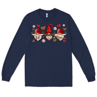 Navy baseball gnome Long Sleeve Tee - HRA Design Shop