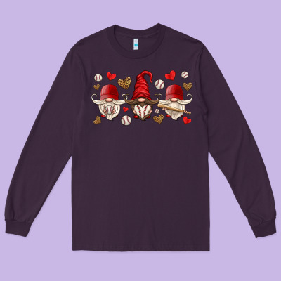 Baseball Gnome Long Sleeve Tee Designed By Hra Design Shop