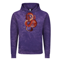 Cloud Purple red dragon Vintage Hoodie - RanaPortraitStore
