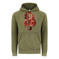Vintage Olive red dragon Vintage Hoodie - RanaPortraitStore
