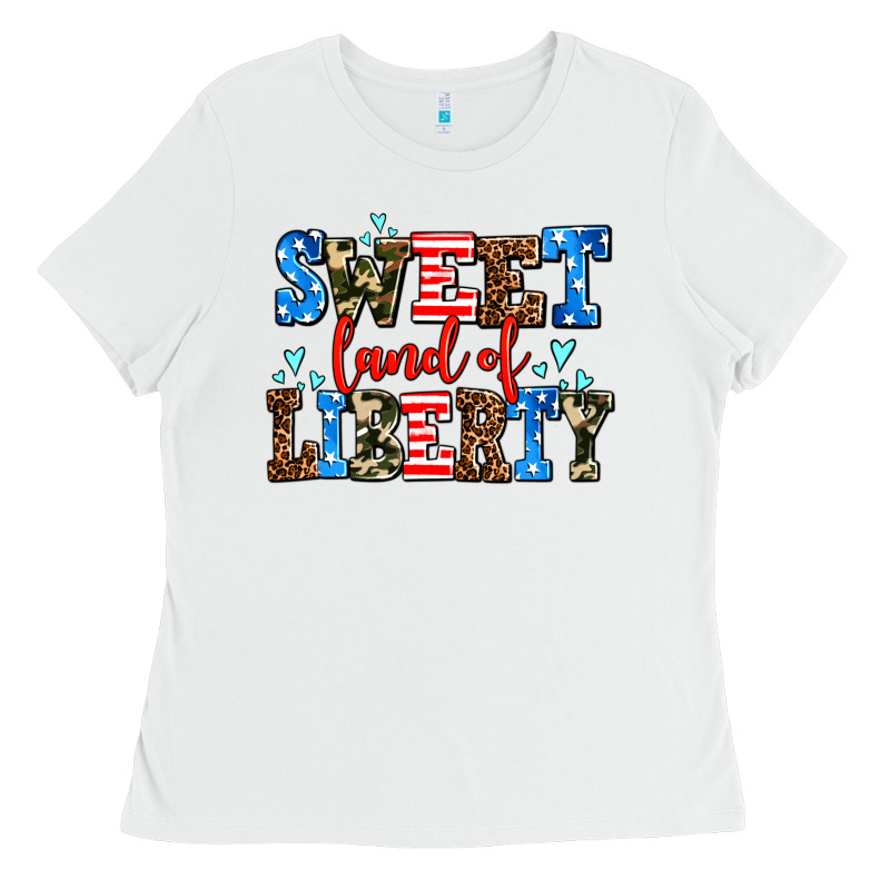 Sweet Land Of Liberty Ladies Tee by AdoDesignShop | Teevron