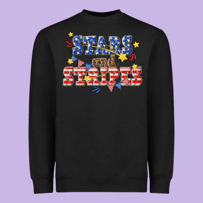 Heavyweight Sweatshirt stars and striper billie wilder