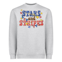 Heather Grey stars and striper billie wilder Heavyweight Sweatshirt - texasbilliewilder