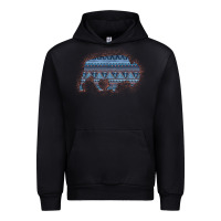 Foreset Green Bison Silhouette Blue Aztec Urban Hoodie - Bettercallsaul