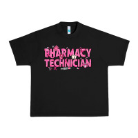 Black Breast Cancer Pharmacy Technician Urban Heavy Tee - texasbilliewilder