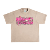 French Oak Breast Cancer Pharmacy Technician Urban Heavy Tee - texasbilliewilder