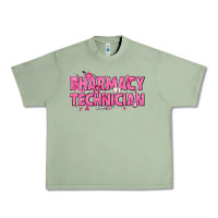 Oil Green Breast Cancer Pharmacy Technician Urban Heavy Tee - texasbilliewilder