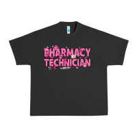 Pigment Black Breast Cancer Pharmacy Technician Urban Heavy Tee - texasbilliewilder