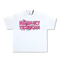 White Breast Cancer Pharmacy Technician Urban Heavy Tee - texasbilliewilder