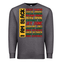 Charcoal Heather black history  month Premium Sweatshirt - MaliasSmallBusiness