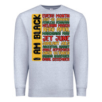 Heather Grey black history  month Premium Sweatshirt - MaliasSmallBusiness