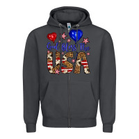 Smoke god bless the usa Zipper Hoodie - Artiststas