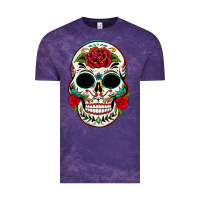 Cloud Purple mexican day of the dead Vintage Tee - texasbilliewilder
