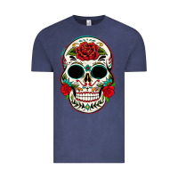 Vintage Denim mexican day of the dead Vintage Tee - texasbilliewilder