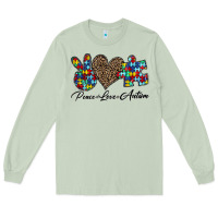 Matcha peace love autism1 Long Sleeve Tee - CowhideDigitalArt