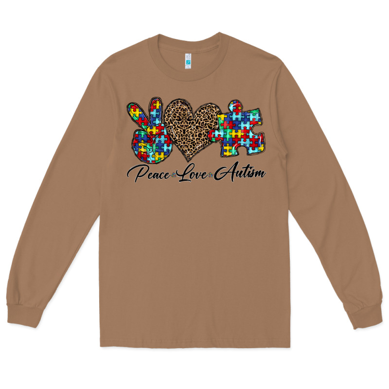 Peace Love Autism1 Long Sleeve Tee by CowhideDigitalArt | Teevron