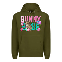 Army Green Bunny Babe Easter Premium Hoodie - BundleAndBundleShop