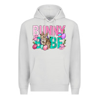 Dove Grey Bunny Babe Easter Premium Hoodie - BundleAndBundleShop
