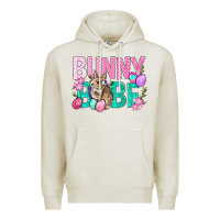 Oatmeal Heather Bunny Babe Easter Premium Hoodie - BundleAndBundleShop