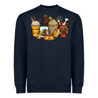 Navy labrador retriever coffee cups Heavyweight Sweatshirt - Zillion Design Studio