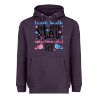 Plum twinkle twinkle little star Heavyweight Hoodie - MaliasSmallBusiness
