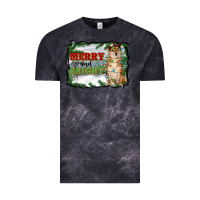 Cloud Black merry and bright shiba inu Vintage Tee - RanaPortraitStore
