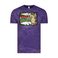 Cloud Purple merry and bright shiba inu Vintage Tee - RanaPortraitStore