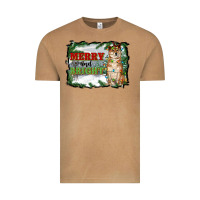 Vintage Camel merry and bright shiba inu Vintage Tee - RanaPortraitStore