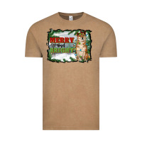 Vintage Coffee merry and bright shiba inu Vintage Tee - RanaPortraitStore