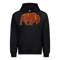 Foreset Green Bison Silhouette Red Skull Urban Hoodie - Bettercallsaul