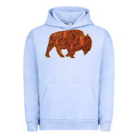 Pigment Grape Ice Bison Silhouette Red Skull Urban Hoodie - Bettercallsaul